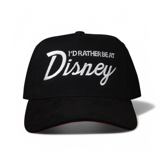 I'd Rather Be Black Suede Snapback
