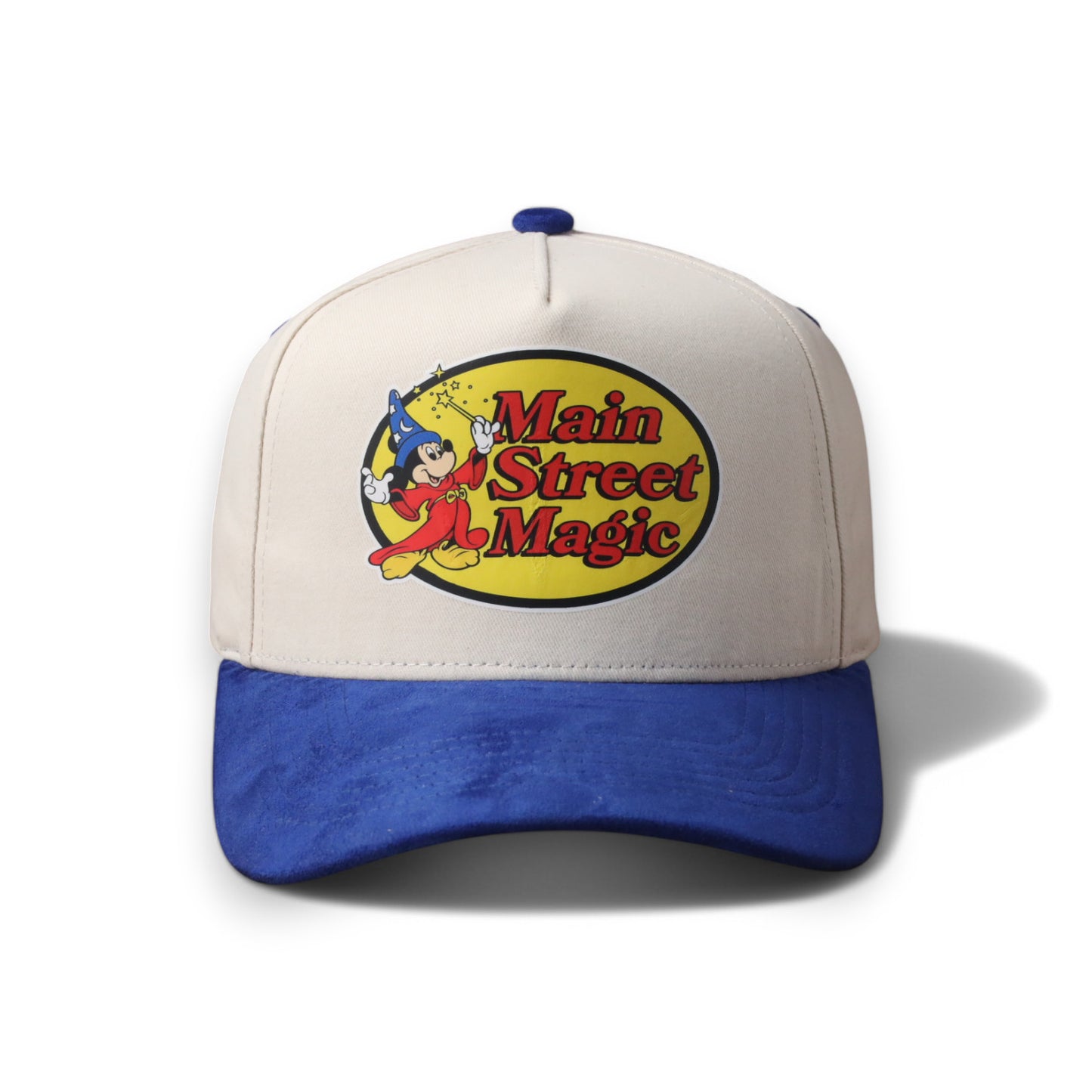 Main Street Magic Cream Royal Suede Snapback